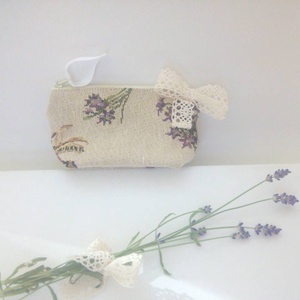 Levendula mintás papírzsebkendő tartó - Meska.hu