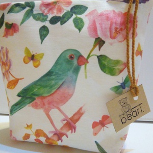 Madárkás virágos neszesszer - Meska.hu