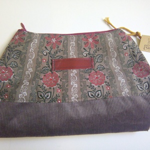  Bársony és virágmintás neszesszer  - Meska.hu