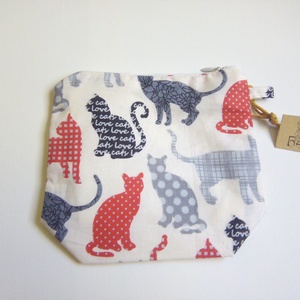 Cica mintás neszesszer - Meska.hu