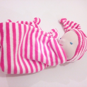 Rózsaszín-fehér csíkos alvóka -  - Meska.hu