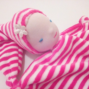 Rózsaszín-fehér csíkos alvóka -  - Meska.hu