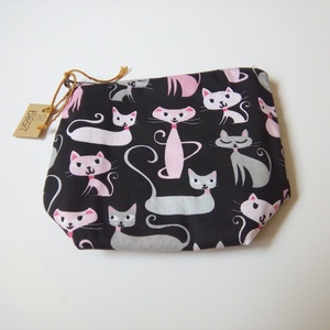 Fekete cicás neszesszer - Meska.hu