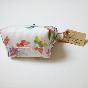 Virágos, madárka mintás pénztárca  - táska & tok - pénztárca & más tok - aprópénztartó - Meska.hu