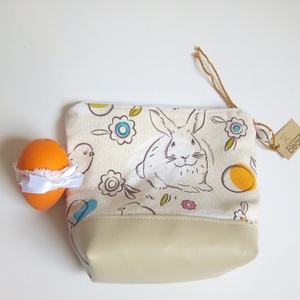 Nyuszi mintás neszesszer - Meska.hu