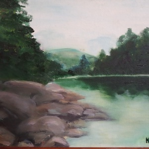 Tájkép /hegyekkel - Meska.hu