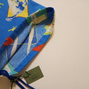 Kék dinoszaurusz mintás tornazsák fiúknak -  - Meska.hu