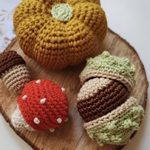 Horgolt gesztenye - Meska.hu