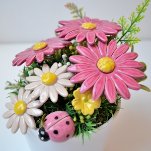 Kerámia virágcsokor kaspóban, margaréta - otthon & életmód - dekoráció - virágdísz és tartó - csokor & virágdísz - Meska.hu Kerámia virágcsokor kaspóban, margaréta - otthon & életmód - dekoráció - virágdísz és tartó - csokor & virágdísz - Meska.hu