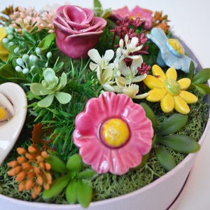 Kerámia virágcsokor, 9 darabos virágbox - otthon & életmód - dekoráció - virágdísz és tartó - csokor & virágdísz - Meska.hu Kerámia virágcsokor, 9 darabos virágbox - otthon & életmód - dekoráció - virágdísz és tartó - csokor & virágdísz - Meska.hu