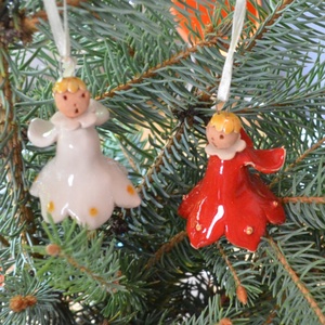 Karácsonyfadíszek díszdobozban II, 6 db - karácsony - karácsonyi lakásdekoráció - karácsonyfadíszek - Meska.hu