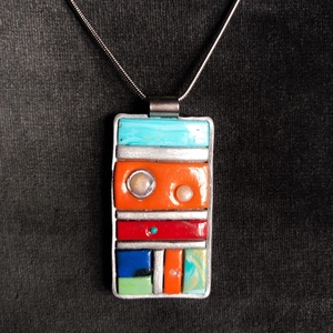 Antik hatású mozaik medál, Ékszer, Medálos nyaklánc, Nyaklánc, Ékszerkészítés, Gyurma, MESKA