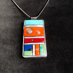 Antik hatású mozaik medál - ékszer - nyaklánc - medálos nyaklánc - Meska.hu