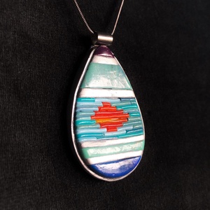 Navajo stílusú medál - ékszer - nyaklánc - medál - Meska.hu