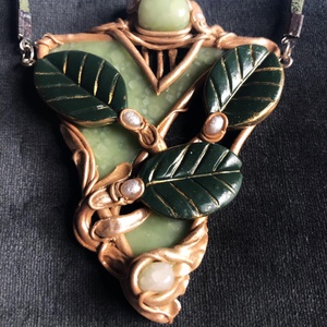 Antik hatású ornamentikás nyaklánc - ékszer - nyaklánc - medálos nyaklánc - Meska.hu