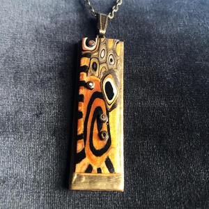 Klimt stílusú nyaklánc - ékszer - nyaklánc - medálos nyaklánc - Meska.hu