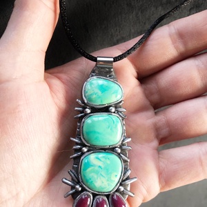 Antik hatású türkiz medál - ékszer - nyaklánc - medálos nyaklánc - Meska.hu