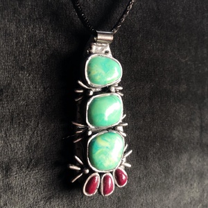 Antik hatású türkiz medál - ékszer - nyaklánc - medálos nyaklánc - Meska.hu