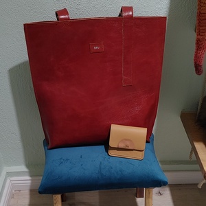 CLASSIC tatu TOTE bag oldaltaska shopper bőr táska - táska & tok - kézitáska & válltáska - nagy pakolós táska - Meska.hu