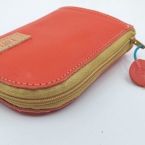 tatu Mini arany bőr pénztárca kártyatartó, Táska & Tok, Pénztárca & Más tok, Pénztárca, Női pénztárca, Bőrművesség, Varrás, MESKA