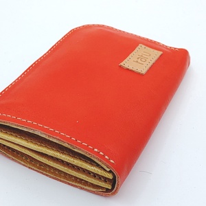 tatu Mini arany bőr pénztárca kártyatartó - táska & tok - pénztárca & más tok - pénztárca - női pénztárca - Meska.hu