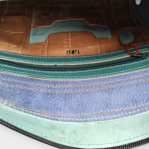 DAVIDA oldaltáska menta/kalligráf - táska & tok - kézitáska & válltáska - válltáska - Meska.hu