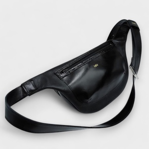 tatu Crossbody táska fekete bőr - táska & tok - övtáska - Meska.hu