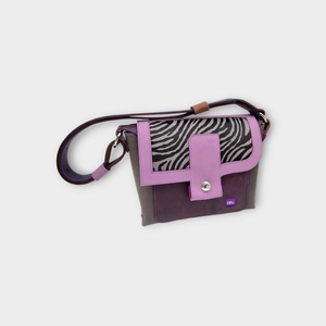 DAVIDA oldaltáska LILA KÖD, Táska & Tok, Kézitáska & válltáska, Válltáska, Bőrművesség, Varrás, MESKA