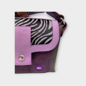 DAVIDA oldaltáska LILA KÖD - táska & tok - kézitáska & válltáska - válltáska - Meska.hu