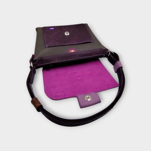 DAVIDA oldaltáska LILA KÖD - táska & tok - kézitáska & válltáska - válltáska - Meska.hu