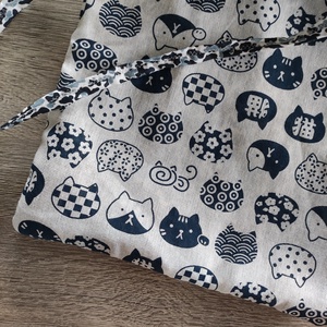 2in1 ki-be fordíthatós 2 féle mintás cicás válltáska, mintás pánttal - táska & tok - bevásárlás & shopper táska - shopper, textiltáska, szatyor - Meska.hu