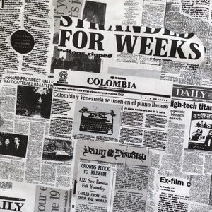 fekete-fehér újság mintás shopper, válltáska - táska & tok - bevásárlás & shopper táska - shopper, textiltáska, szatyor - Meska.hu