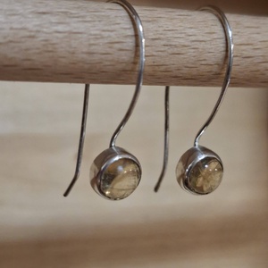 Kamilla - citrin köves ezüst (925) fülbevaló - Meska.hu