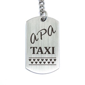 Apa taxi bérlet acél medálos kulcstartó, Táska & Tok, Kulcstartó & Táskadísz, Kulcstartó, , MESKA