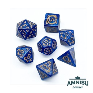 Kék - arany mintás műanyag kockaszett, Játék & Sport, Szerepjáték, , MESKA