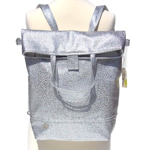 SuziartBag Ezüst fényes 2in1 hátizsák - táska & tok - kézitáska & válltáska - válltáska - Meska.hu