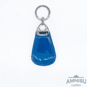 Türkiz lakk csepp alakú swarovski köves bőr kulcstartó H7004 - táska & tok - kulcstartó & táskadísz - kulcstartó - Meska.hu