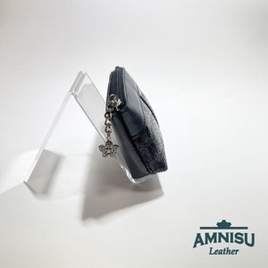 Sötét ezüst - párduc mintás egy cipzáras egyenes kristály köves kulcstartó E8001 - táska & tok - kulcstartó & táskadísz - kulcstartó - Meska.hu