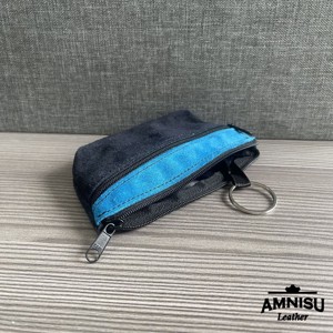 Sötétkék - kék kettő cipzáras kulcstartó B6013 - táska & tok - kulcstartó & táskadísz - kulcstartó - Meska.hu