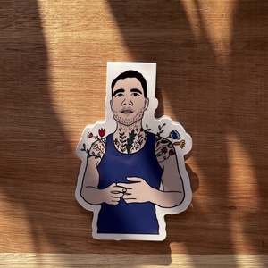 A férfi virágoskertje - mágneses könyvjelző - könyv & zene - könyvjelző - Meska.hu