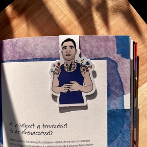 A férfi virágoskertje - mágneses könyvjelző, Könyv & Zene, Könyvjelző, Fotó, grafika, rajz, illusztráció, MESKA