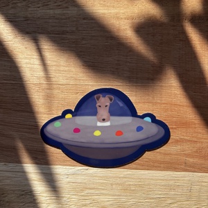 Foxi az űrben - vinyl matrica - otthon & életmód - papír, írószer - matrica, matrica csomag - Meska.hu