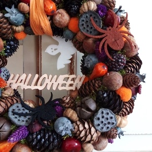 Halloween koszorú,kopogtató -  - Meska.hu