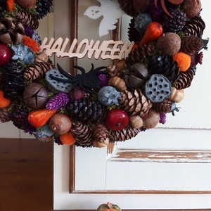 Halloween koszorú,kopogtató -  - Meska.hu