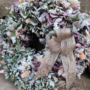 Hortenzia koszorú,ajtódísz - otthon & életmód - dekoráció - Meska.hu