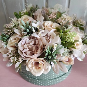 Vintage virágbox,asztaldísz - otthon & életmód - dekoráció - asztal és polc dekoráció - asztaldísz - Meska.hu