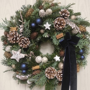 Téli-adventi ajtódísz(élő) - Meska.hu