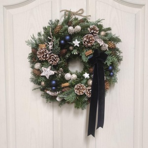 Téli-adventi ajtódísz(élő) - karácsony - adventi díszek - adventi ajtódísz - Meska.hu