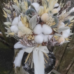 Téli csokor szárazvirágból - Meska.hu