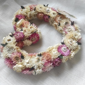 Szívkoszorú,ajtódísz(szárazvirág) - otthon & életmód - dekoráció - ajtó- és ablak dekoráció - ajtódísz & kopogtató - Meska.hu